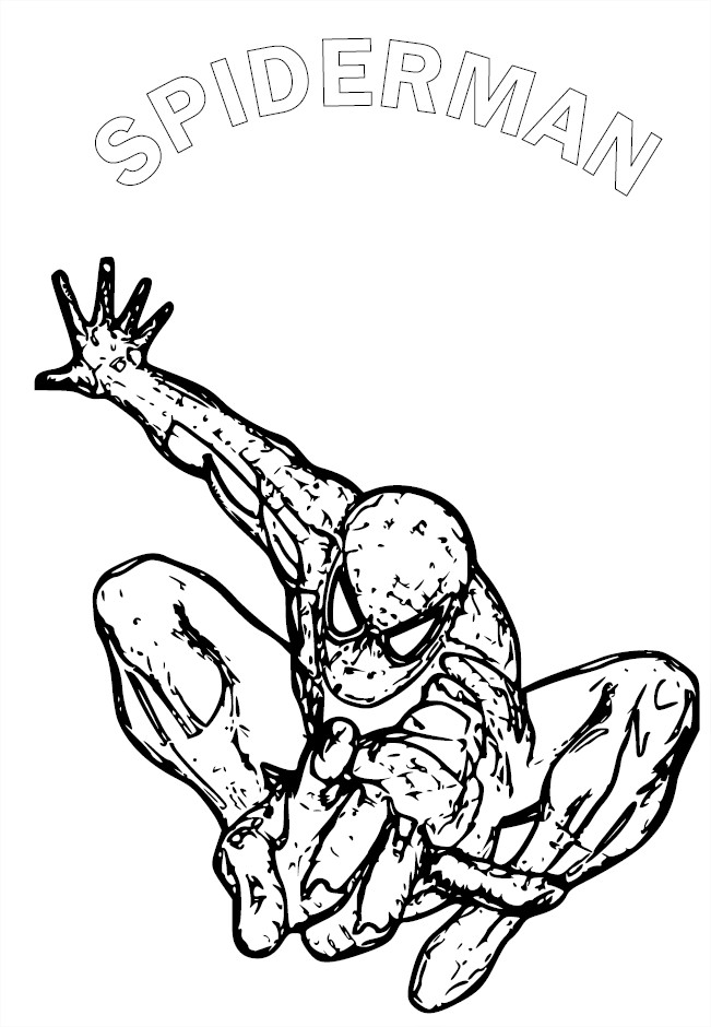 Coloriage spiderman 1