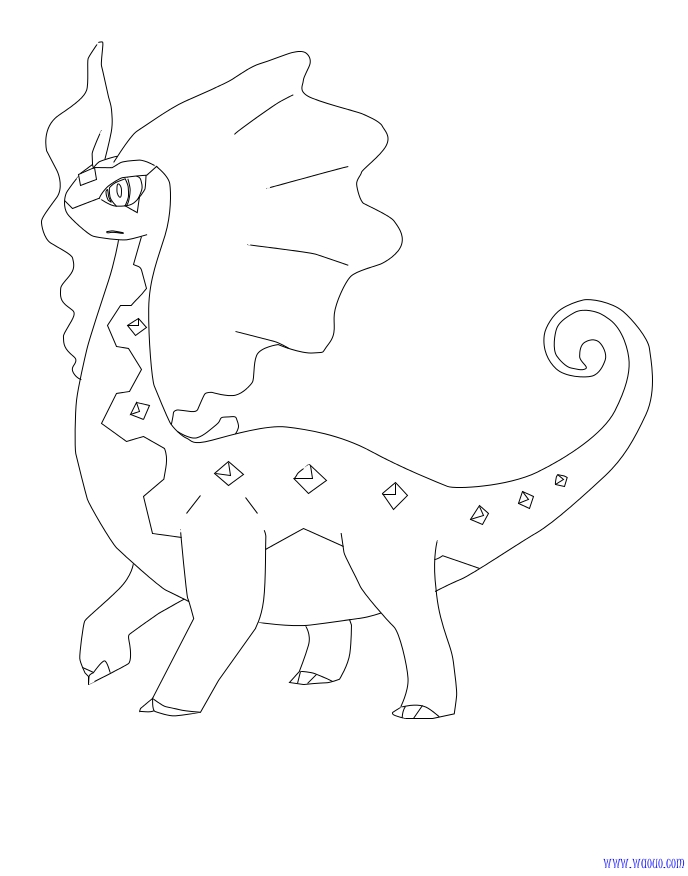 Coloriage Dragmara Pokemon