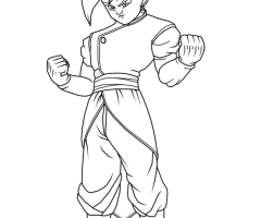 Coloriage super oub Dragon Ball Z