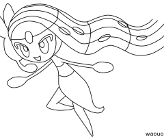 Coloriage Meloetta