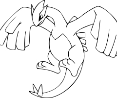 Coloriage Lugia Pokemon